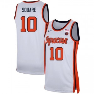 SU Orange Ibrahim Souare #10 White Men's Basketball College | NCAA Licensed Premium Edition 78368861