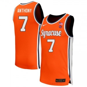 Syracuse Orange Kiyan Anthony #7 Orange Men's Basketball College | NCAA Licensed Premium Edition 28507442