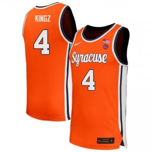 Nate Kingz Syracuse Orange #4 Orange Men's Basketball NCAA Jersey | Premium Stitched Replica 66313714