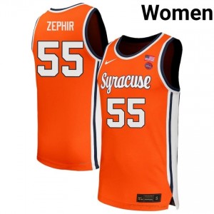 Orange Bryce Zephir #55 Orange Women's Basketball College | NCAA Licensed Premium Edition 31125971