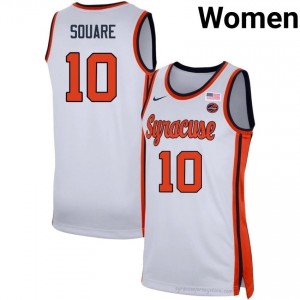 #10 Ibrahim Souare Syracuse Orange Women's Jersey | NCAA Basketball Game Replica White Edition 71923676