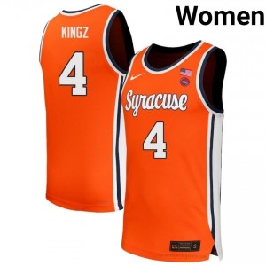 Orange Nate Kingz #4 Orange Women's Basketball Jersey | Premium Orange Authentic NCAA Team Uniform 23882982