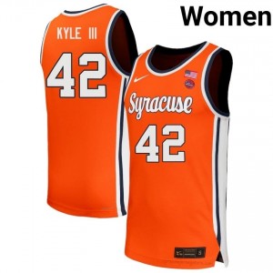 William Kyle III #42 Orange Women's Jersey | 2025 NCAA Orange Basketball Authentic Fit 35111894