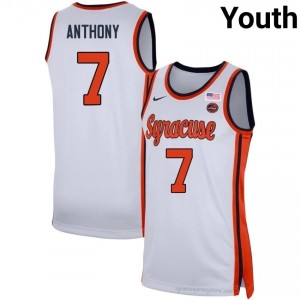 Orange Kiyan Anthony #7 White Youth Basketball College | NCAA Licensed Premium Edition 37876069