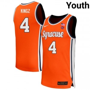 SU Orange Nate Kingz #4 Orange Youth Basketball College | NCAA Licensed Premium Edition 36643228